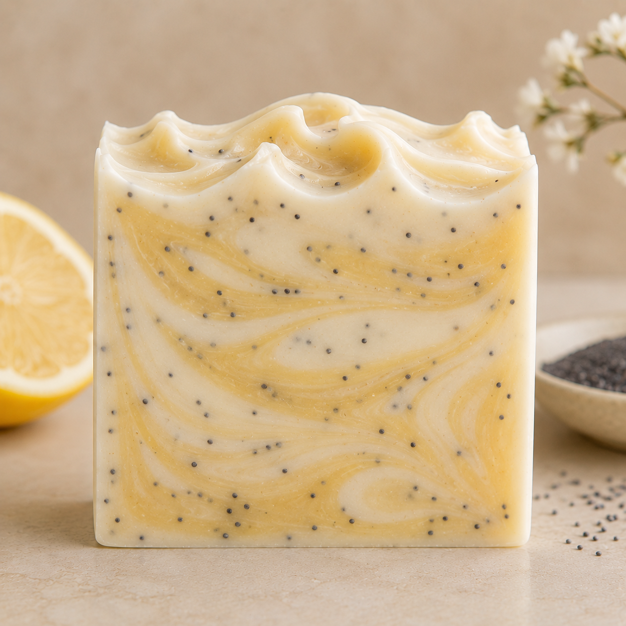 Lemon Poppy Seed Goat Milk Soap