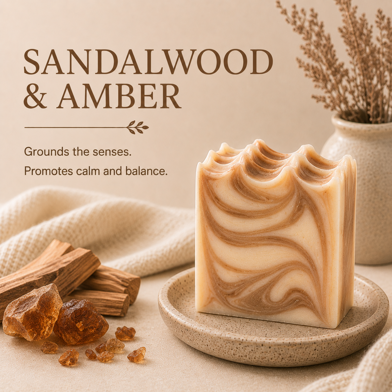 Sandalwood & Amber Goat Milk Soap