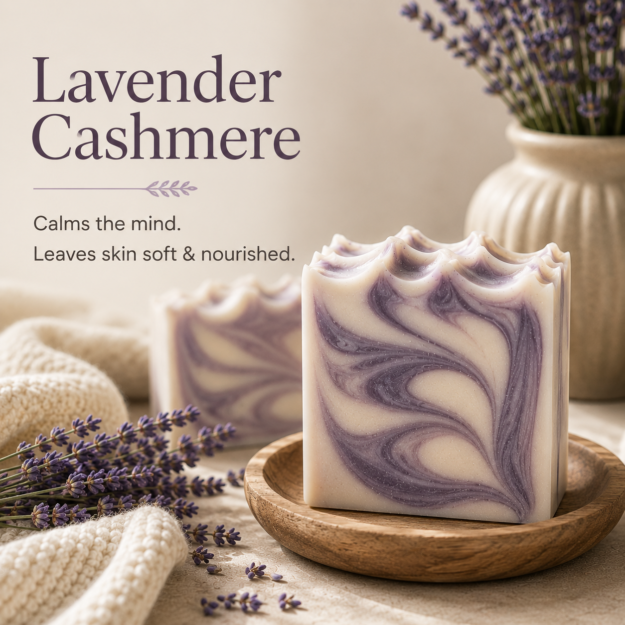 Lavender Cashmere Goat Milk Soap