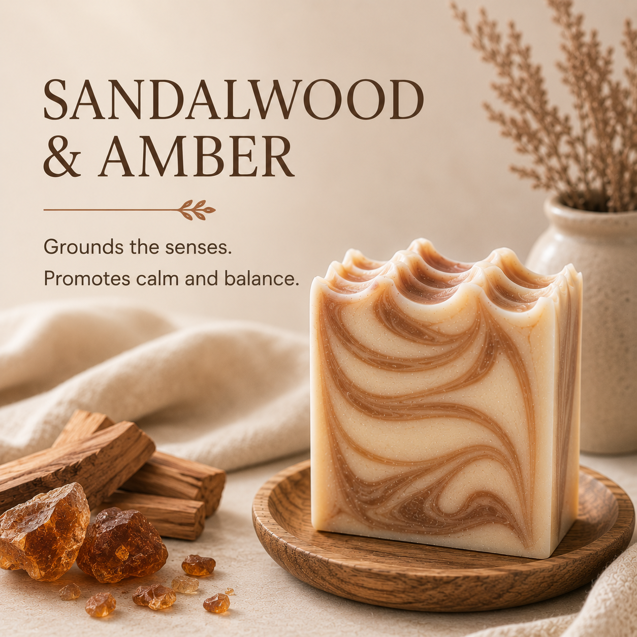 Sandalwood & Amber Goat Milk Soap